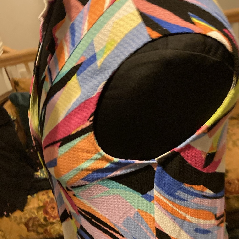 Multi Colored Button Down Dress - image 3